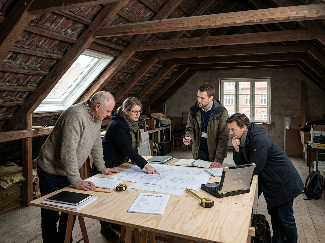 Sådan vurderer ejerforeningen om loftet kan finansiere et nyt tag